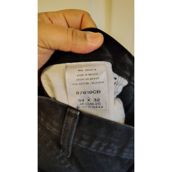 Rustler‎ Men's Black Straight Leg 34X32 Jeans - Picture 3 of 6